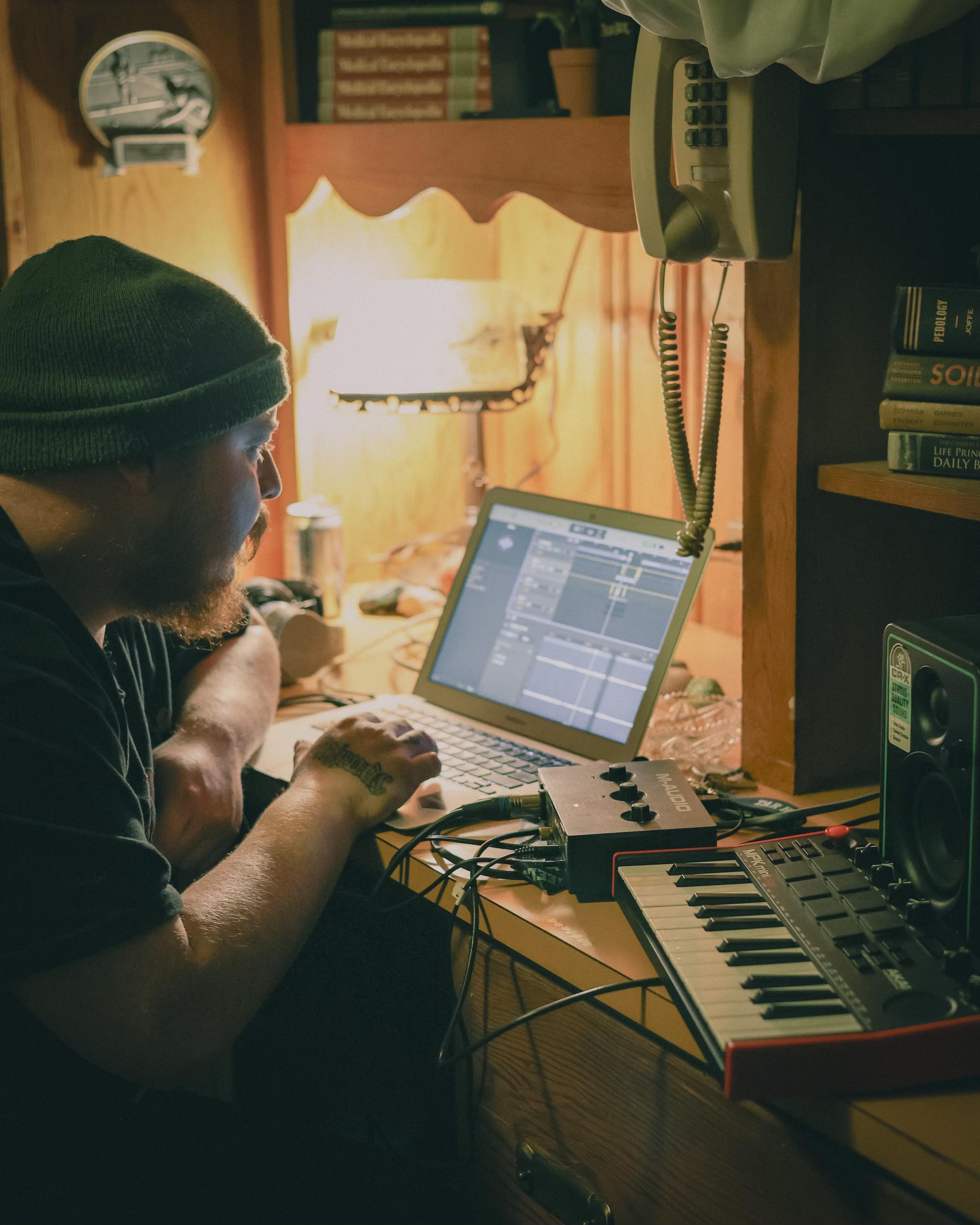 Faders, keys, and slience- Creecher producing.